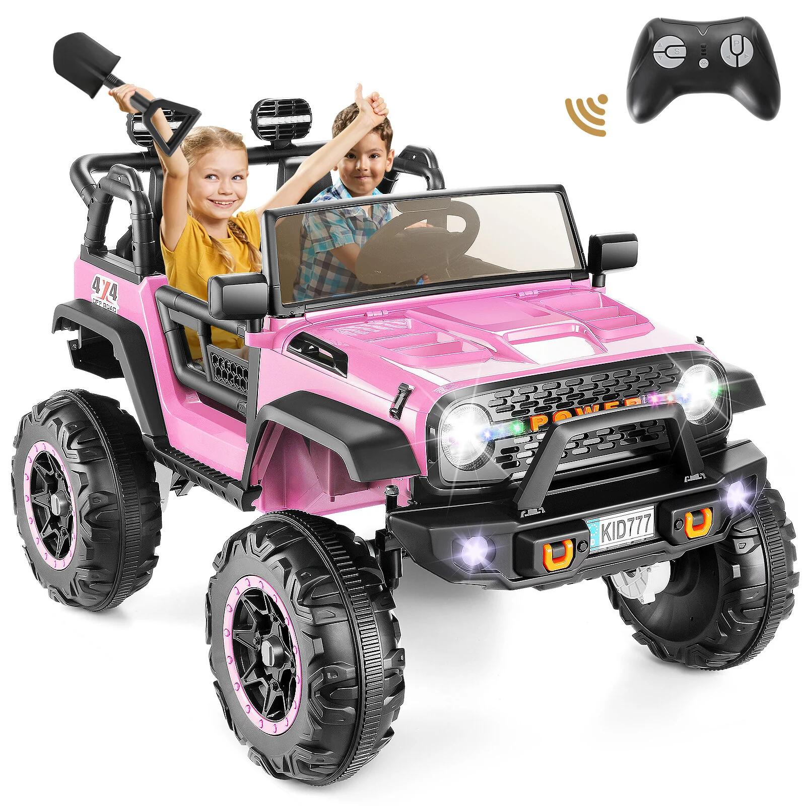 24V Electric Kids Ride-On Jeep Car with Power Wheels, Music, Remote Control, Stylish Design - Image 4