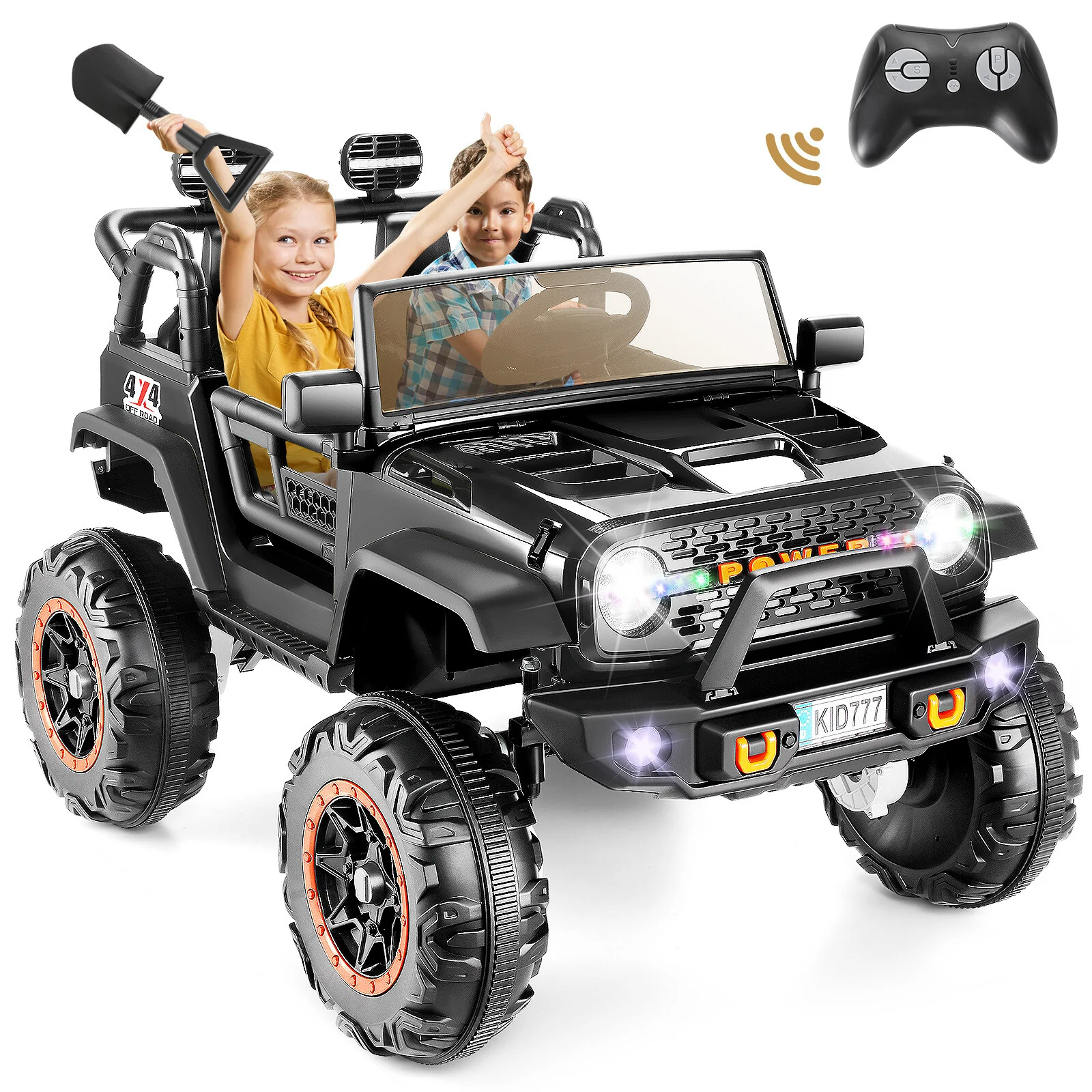 24V Electric Kids Ride-On Jeep Car with Power Wheels, Music, Remote Control, Stylish Design - Image 5