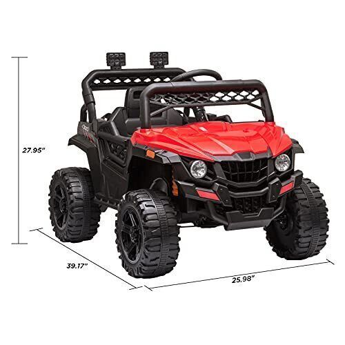 Electric Kids Ride-On Car Truck Toy with 3 Speeds, MP3 Player, LED Lights, and Remote Control - Perfect Xmas Gift! - Image 12