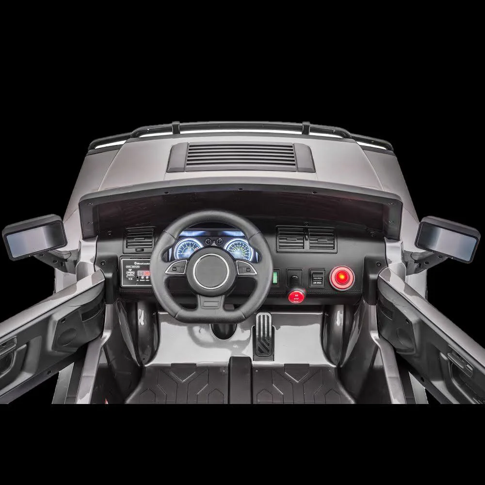 Electric Kids Ride On Car Truck with 4-Wheel Drive, Dual Seats, Pneumatic Tires, and Remote Control - Image 3