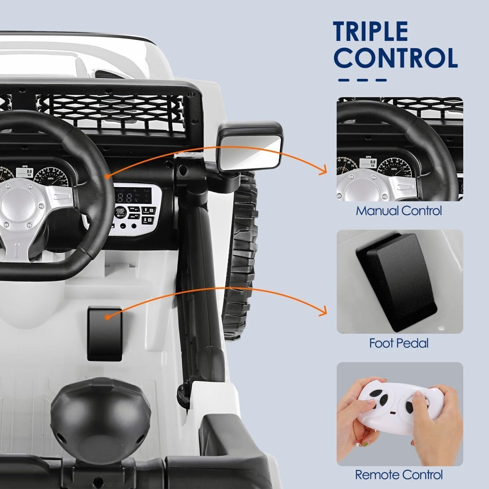 Electric Kids Ride-On Car Truck with MP3 Music, LED Lights, and Remote Control - USA Edition - Image 37