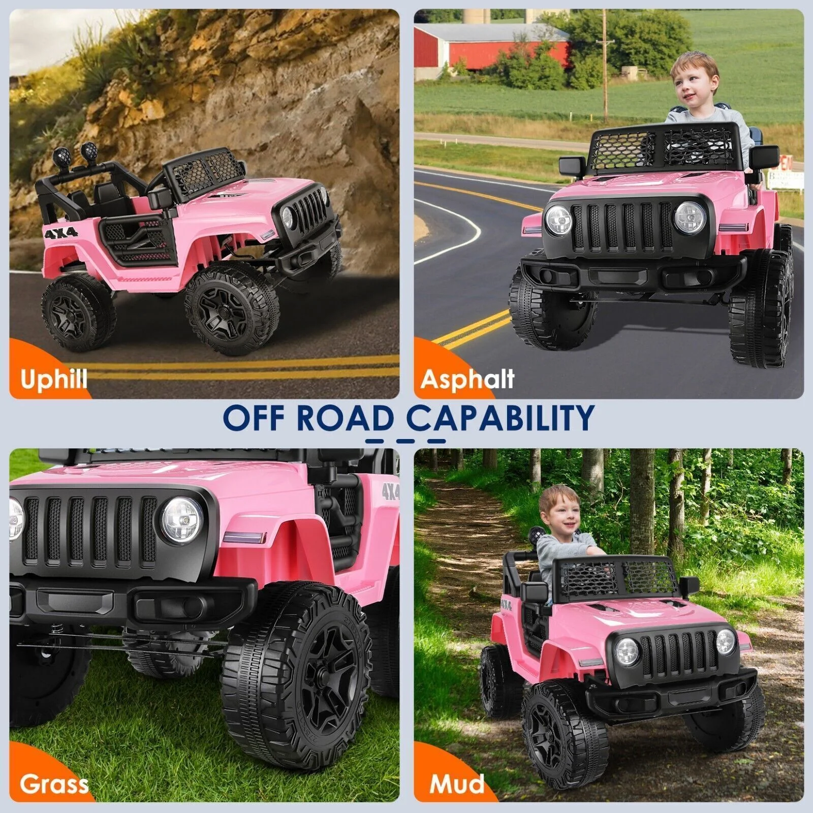 Electric Kids Ride On Car Trucks with Remote Control and MP3 Music Player - Image 9