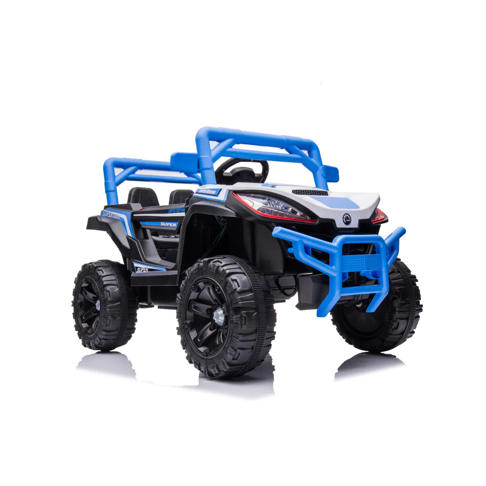 Electric Kids Ride-On Car with Remote Control Rechargeable Battery 2 Motors Blue - Image 9