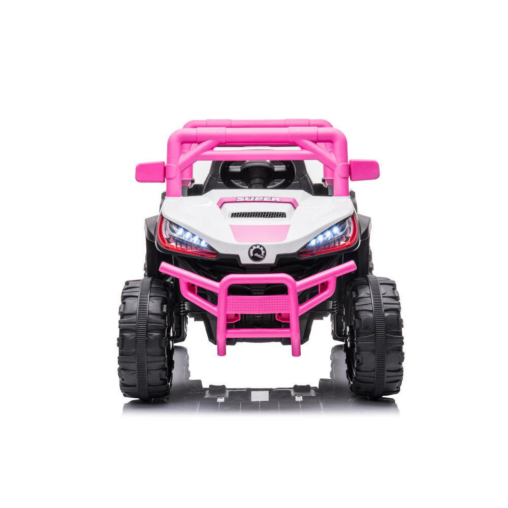 Electric Kids Ride-On Car with Remote Control, Rechargeable Battery, 2 Motors, Pink