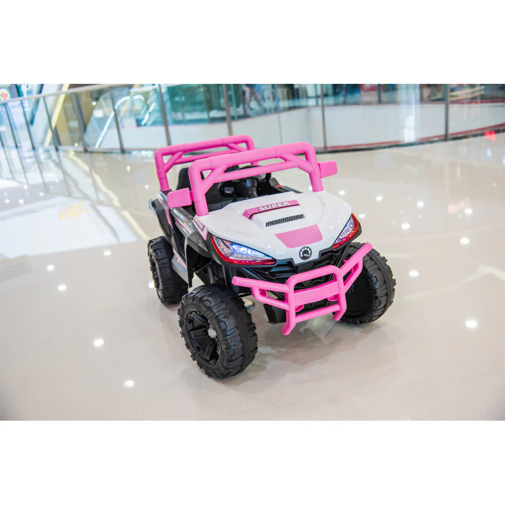Electric Kids Ride-On Car with Remote Control, Rechargeable Battery, 2 Motors, Pink - Image 11