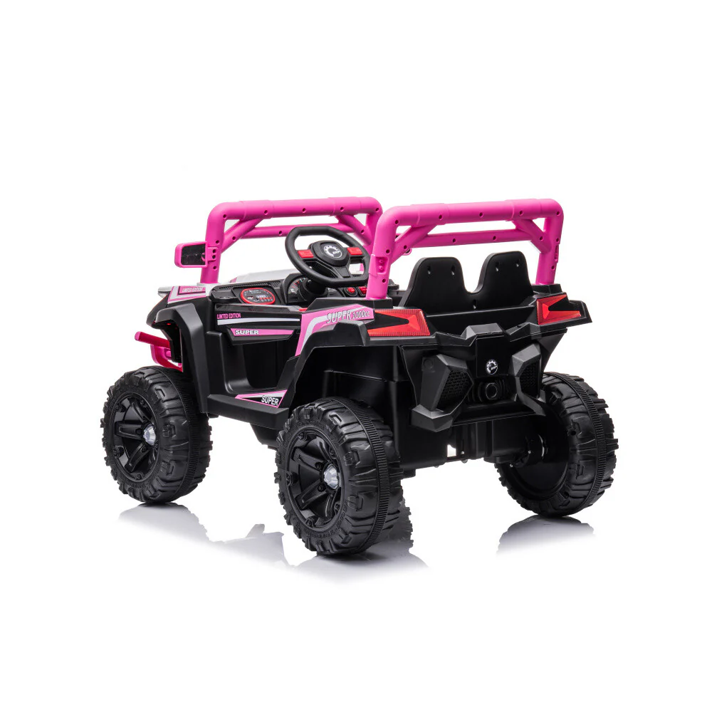 Electric Kids Ride-On Car with Remote Control, Rechargeable Battery, 2 Motors, Pink - Image 5