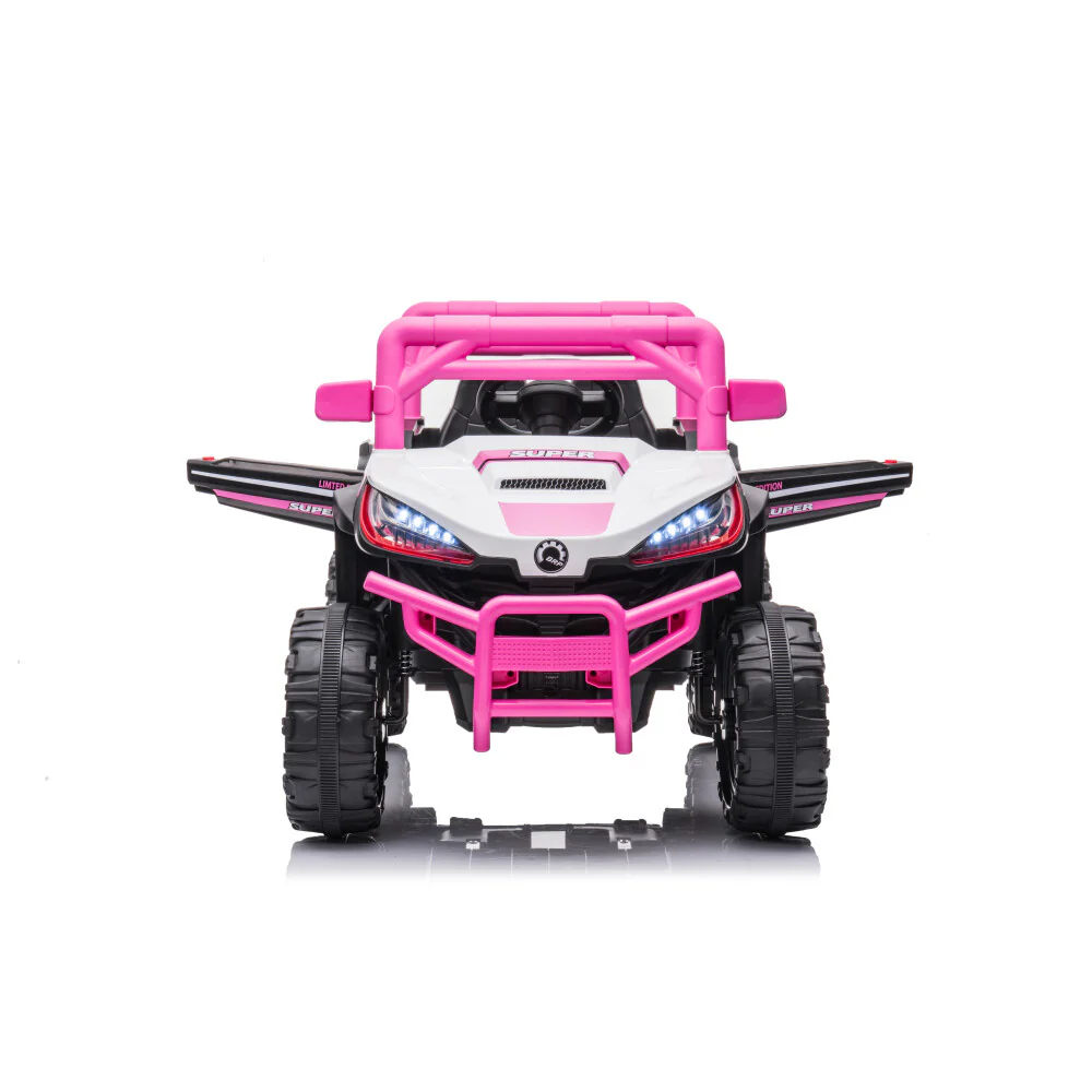 Electric Kids Ride-On Car with Remote Control, Rechargeable Battery, 2 Motors, Pink - Image 6