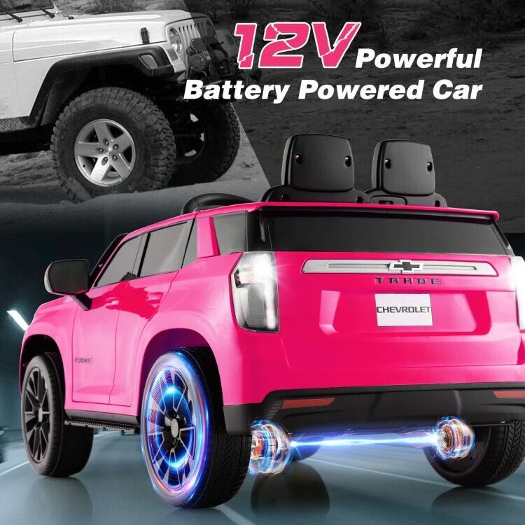Electric Kids Ride-On Car with 3 Speeds, All-Terrain Wheels, and Remote Control - Pink - Image 6