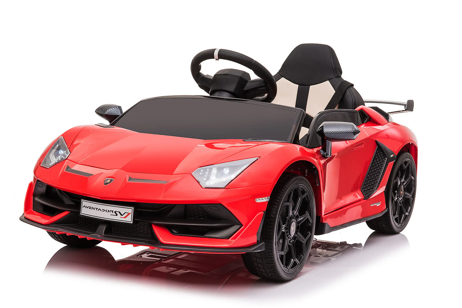 Electric Kids Ride-On Car with LED Lights and Music - 12V Rechargeable Battery