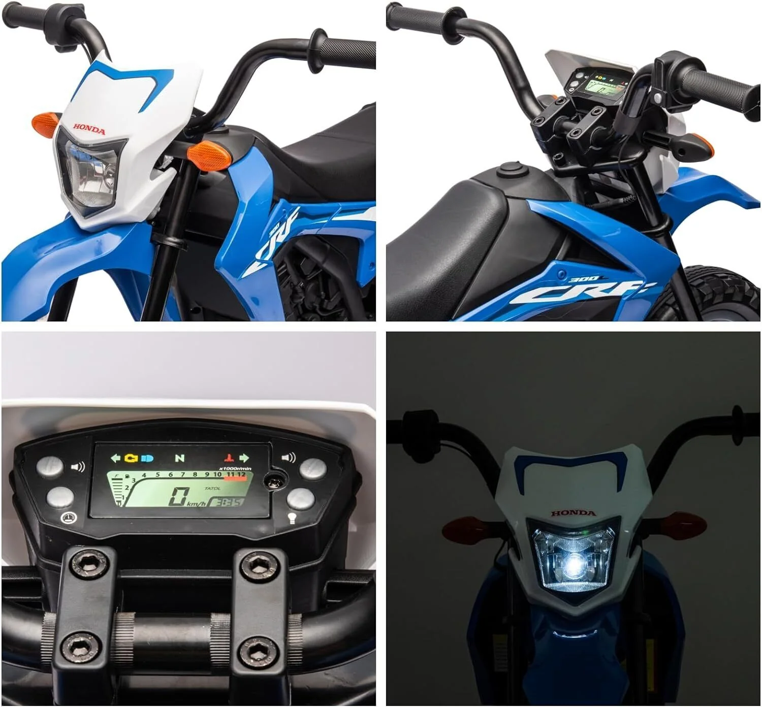 Electric Kids Ride-On Motorcycle with Bluetooth MP3 and LED Lights - Image 4