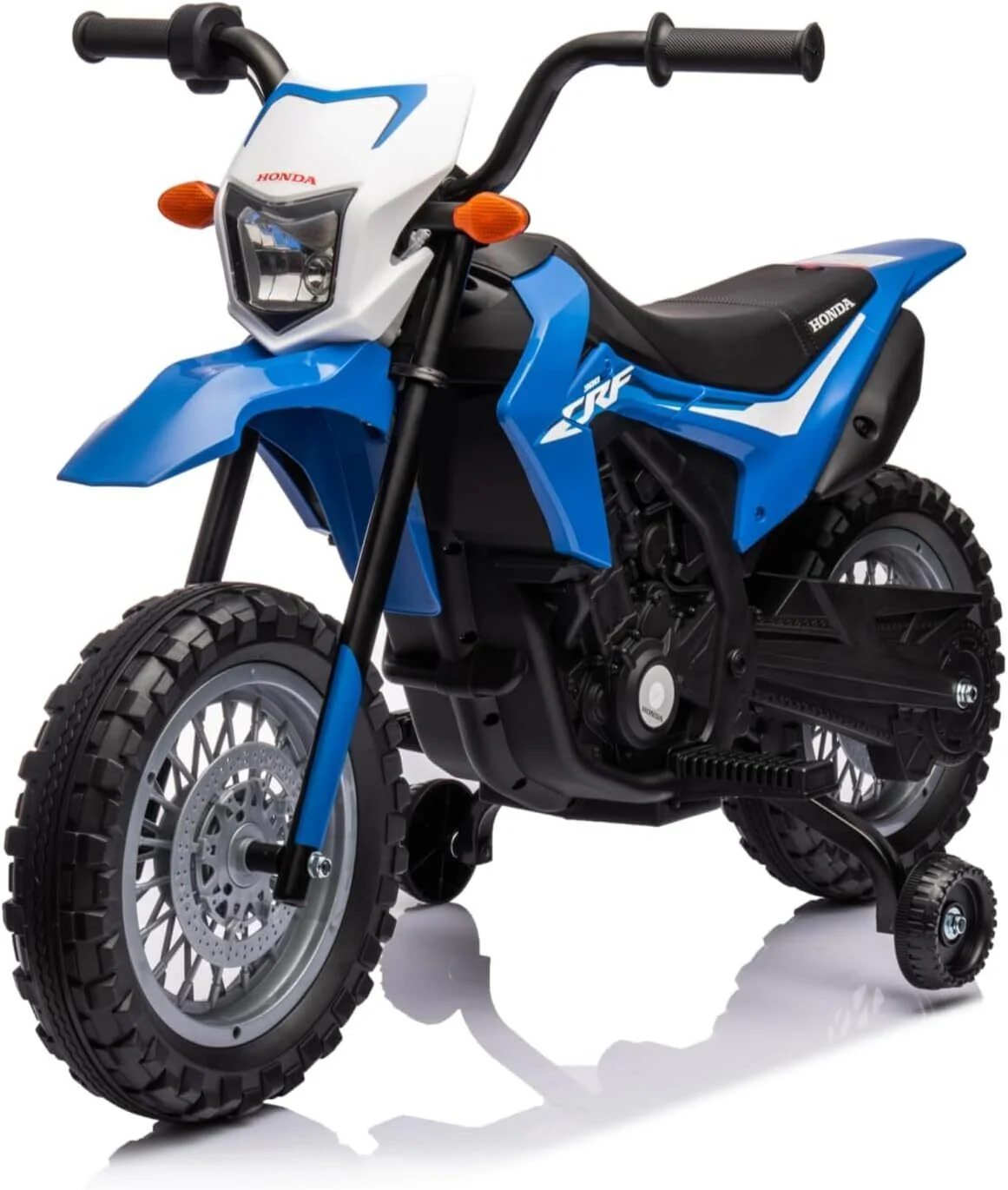 Electric Kids Ride-on Motorcycle with Training Wheel, Headlight, and Sound Effects - Image 7