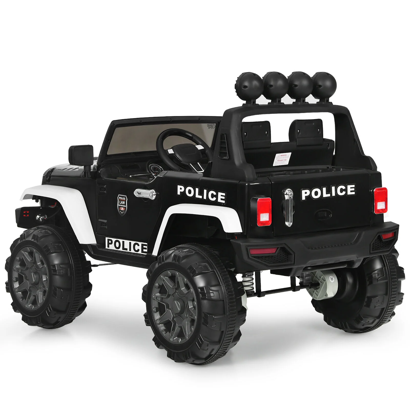 Electric Kids Ride On Police Car with MP3 and Remote Control - 12V - Image 5