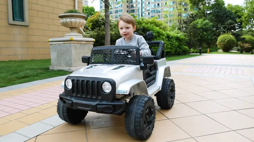 Electric Kids Ride-On SUV with 3-Speeds, MP3 Player, and Remote Control - 12V USA Edition - Image 3