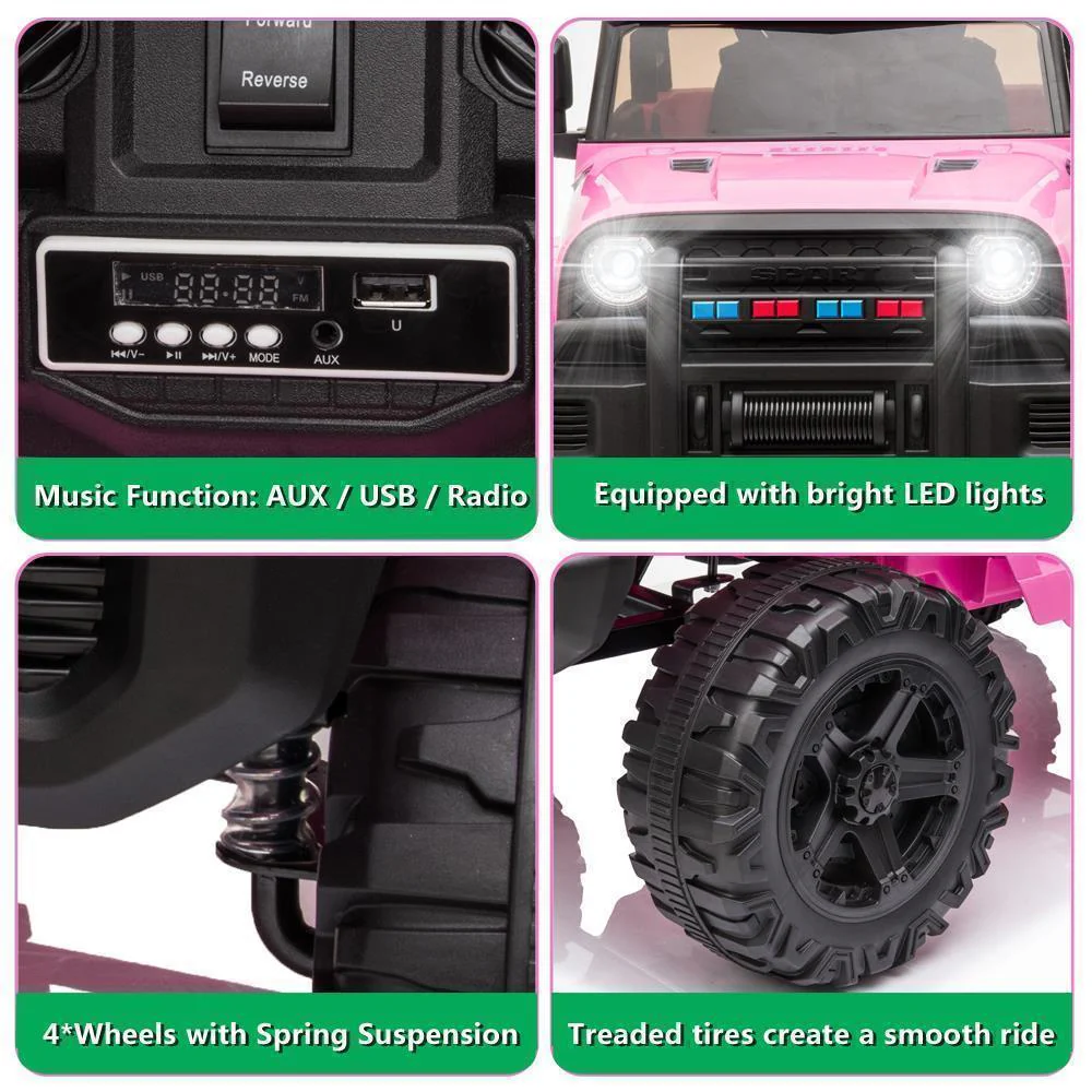 Electric Kids Ride-On SUV with Remote Control, MP3 Player, and LED Lights - 3 Speed Options - Image 13
