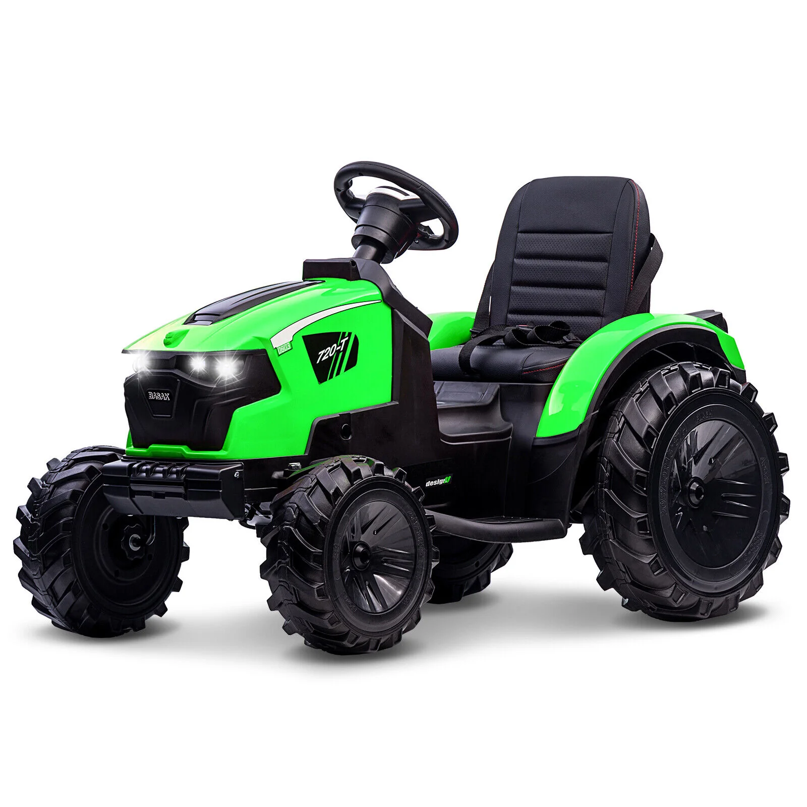 Electric Kids Ride on Tractor with Remote Control and LED Lights - Image 4