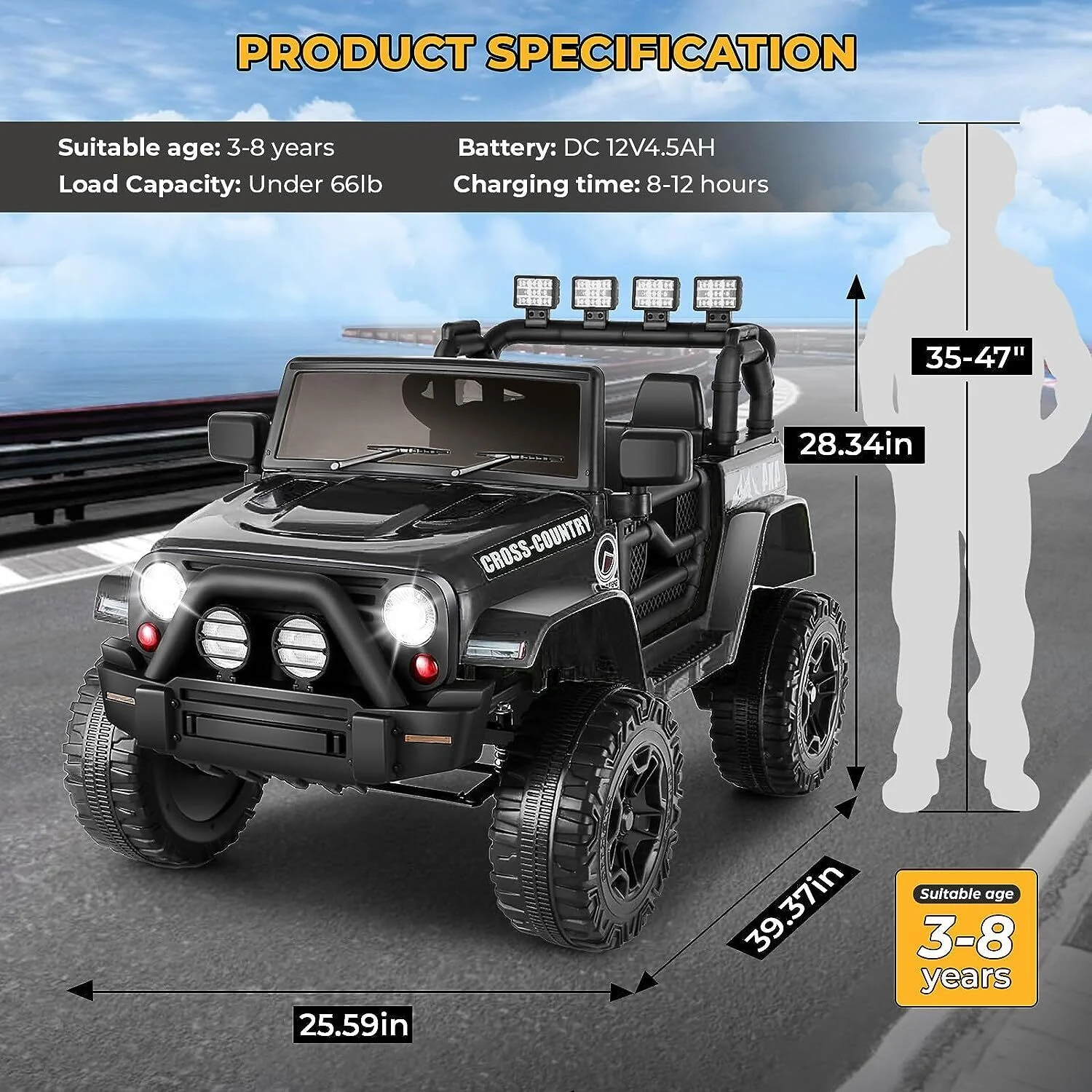Electric Lamborghini Ride-On Car for Kids with Remote Control - 24/12V Truck Design - Image 134