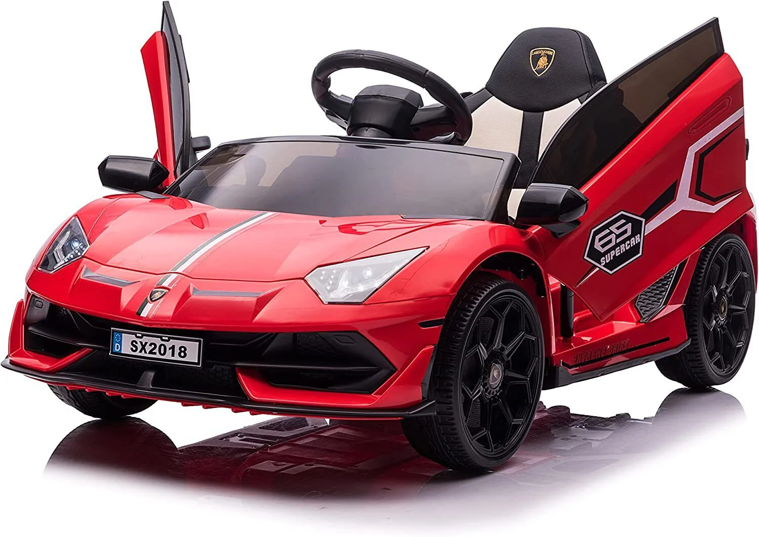 Electric Lamborghini Ride-On Car for Kids with Remote Control and MP3 Player - 12V, 2X35W - Perfect Gift for Children - Image 7