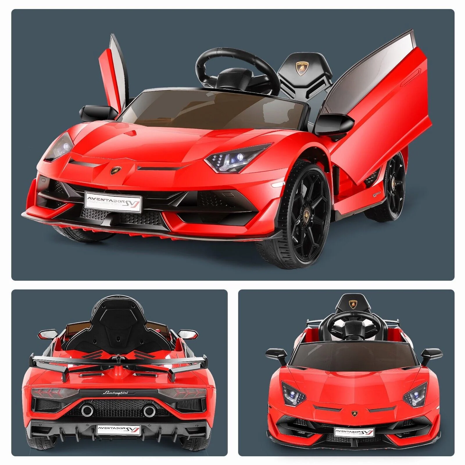 Electric Lamborghini Ride-On Car for Kids with Remote Control, LED Lights, and MP3 Player - Image 5