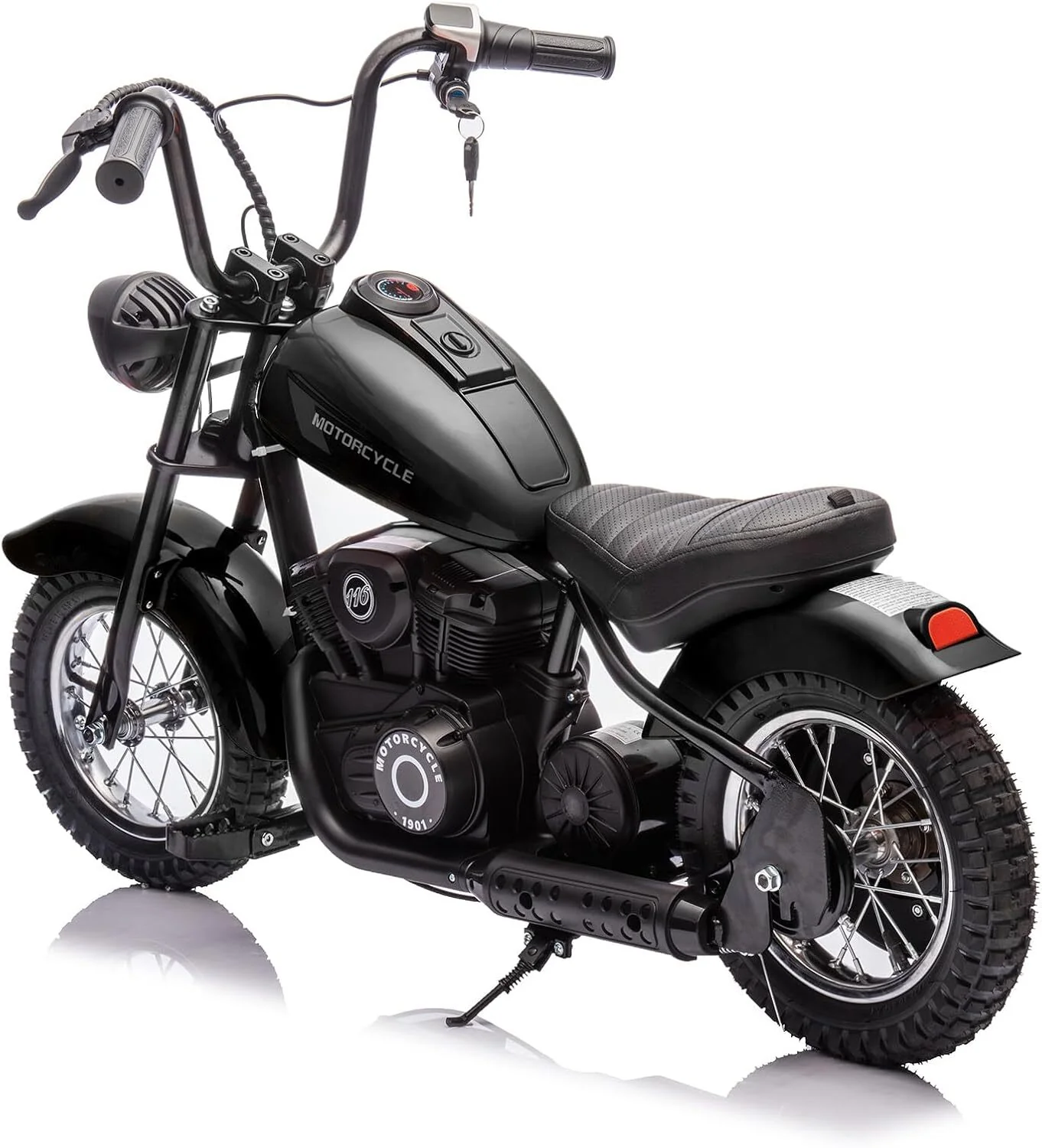 24V 250W Electric Kids Motorcycle with 2 Speeds and 14 MPH Max Speed, Black - Image 10