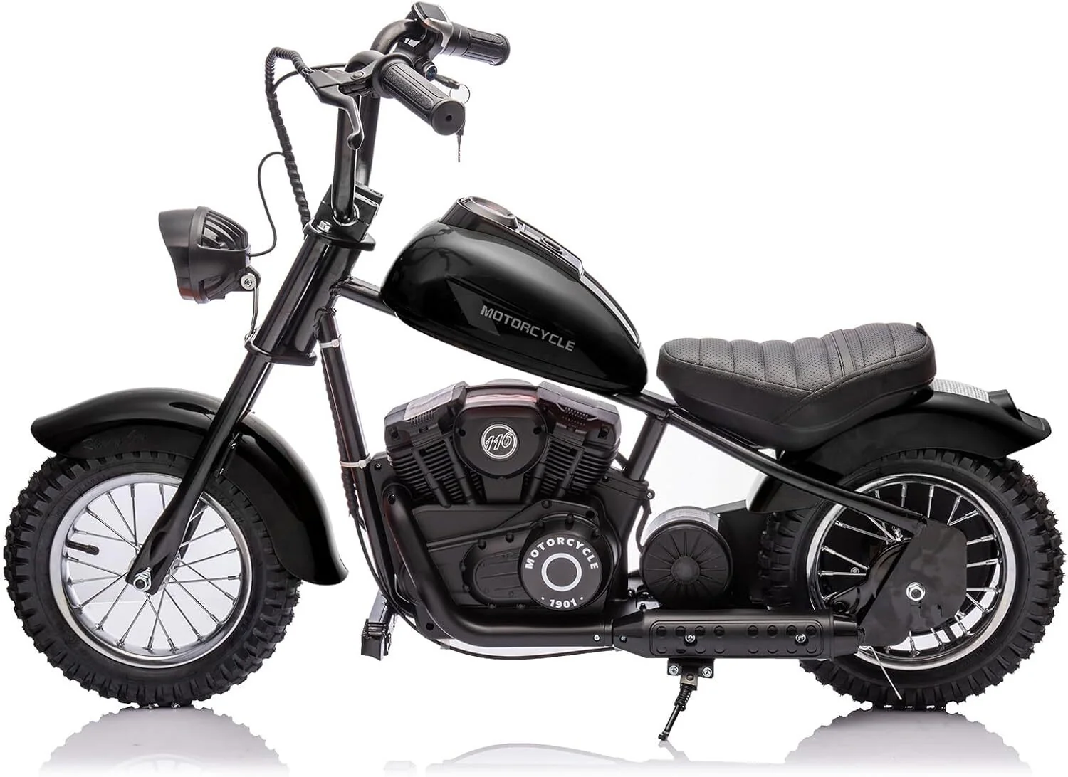 24V 250W Electric Kids Motorcycle with 2 Speeds and 14 MPH Max Speed, Black - Image 8