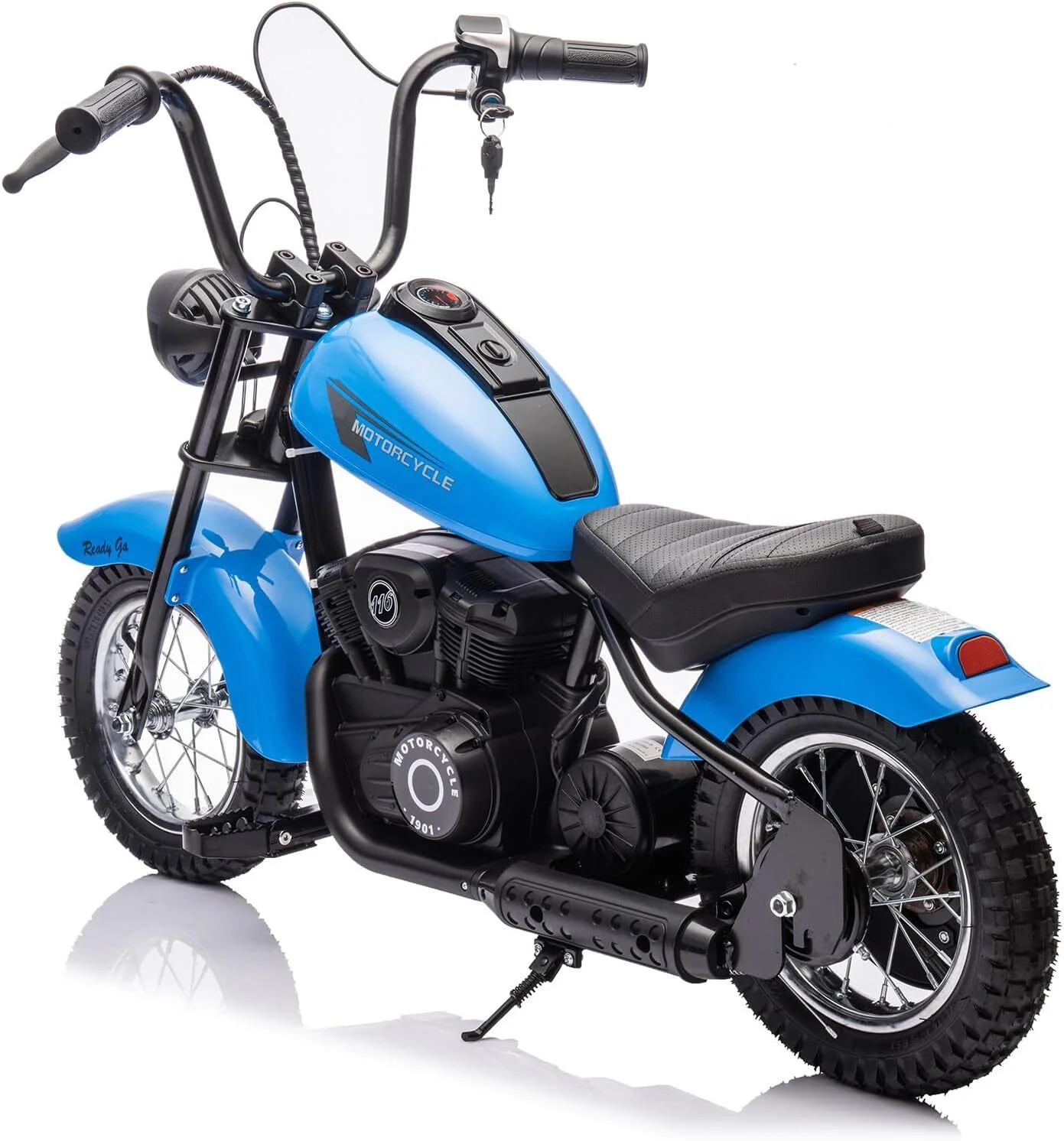 24V 250W Electric Kids Motorcycle with 2 Speeds Blue, Max Speed 14 MPH - Image 10