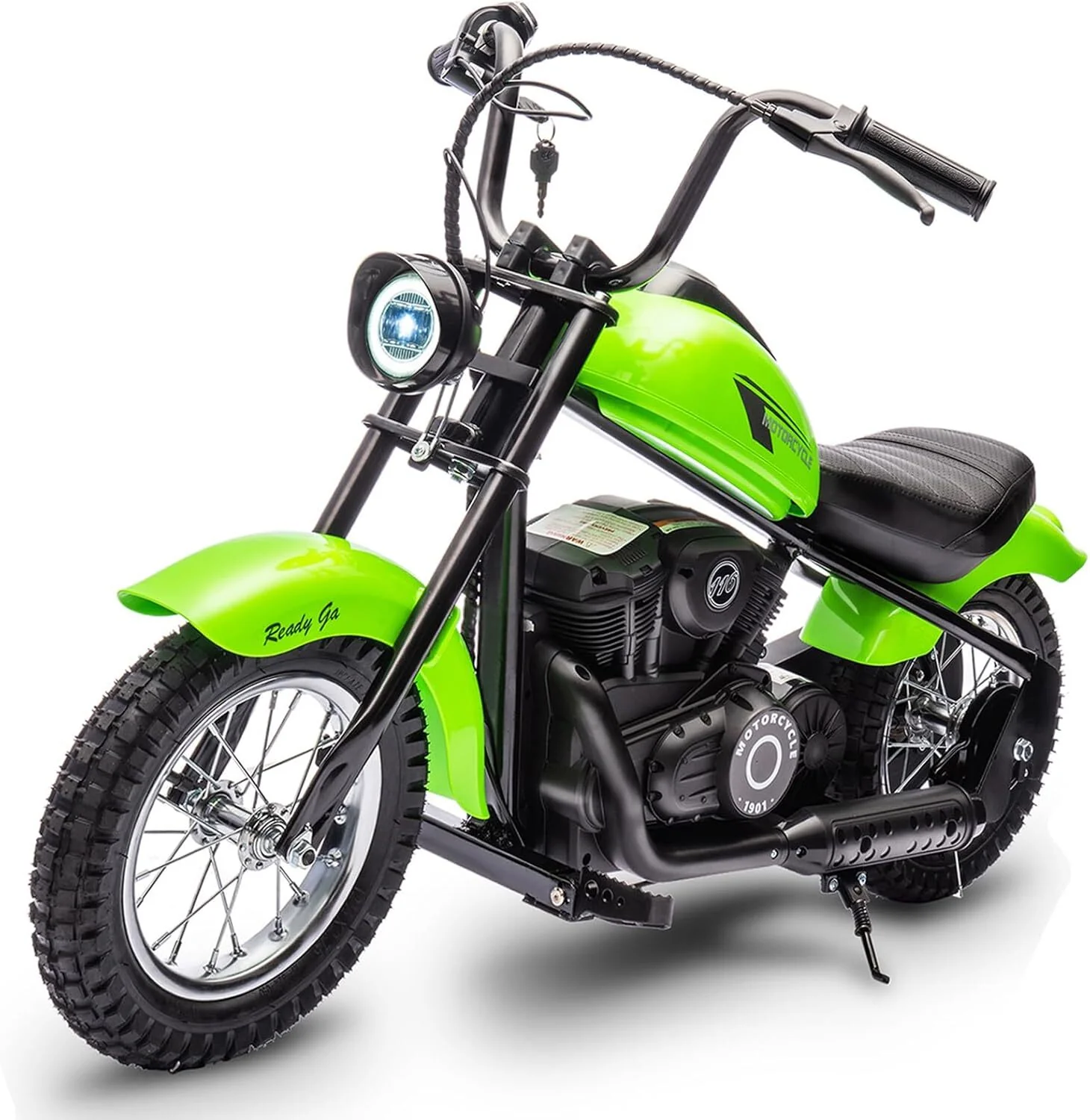 24V 250W Electric Motorcycle for Kids and Teens – 2-Speed, 14 MPH, Green - Image 10