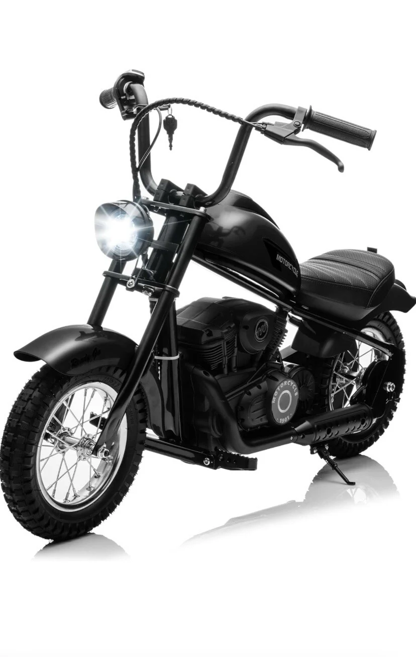24V 250W Electric Kids Motorcycle with 2 Speeds and 14 MPH Max Speed in Orange - Image 8