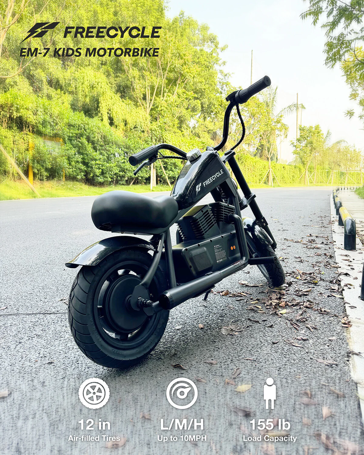 Electric Motorcycle for Kids 6-10 Years with 10MPH Speed, Lights, Sound, and Music - Image 2