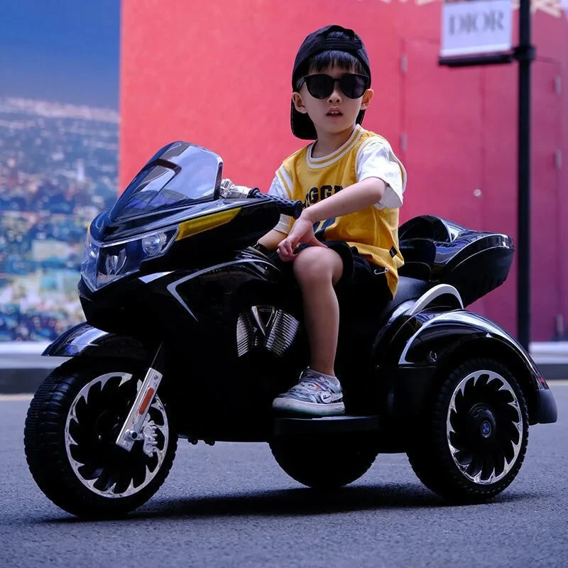 Electric Kids Motorcycle Tricycle with Real Key Start - Image 2