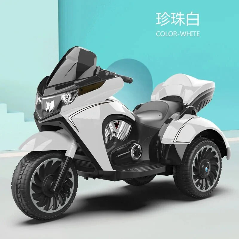 Electric Kids Motorcycle Tricycle with Real Key Start - Image 8