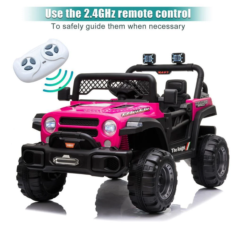 Electric Off-Road Truck for Kids with LED Lights - 12V 4.5AH Battery Powered Ride On Toy - Image 36