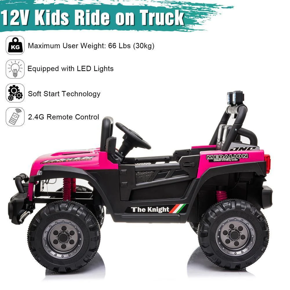Electric Off-Road Truck for Kids with LED Lights - 12V 4.5AH Battery Powered Ride On Toy - Image 39