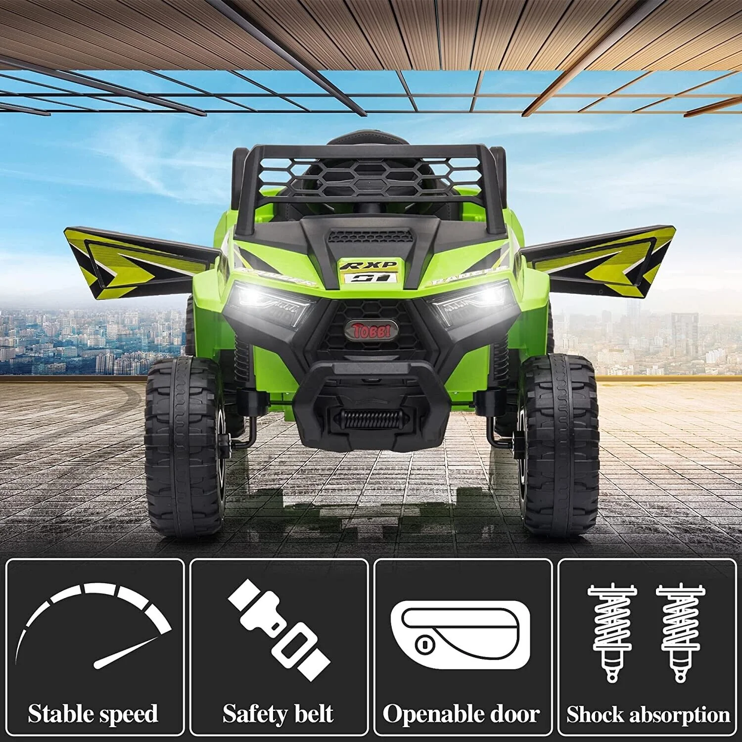 Electric Off-Road UTV Truck for Kids: 12V Ride-On with Forward and Reverse Function - Image 4