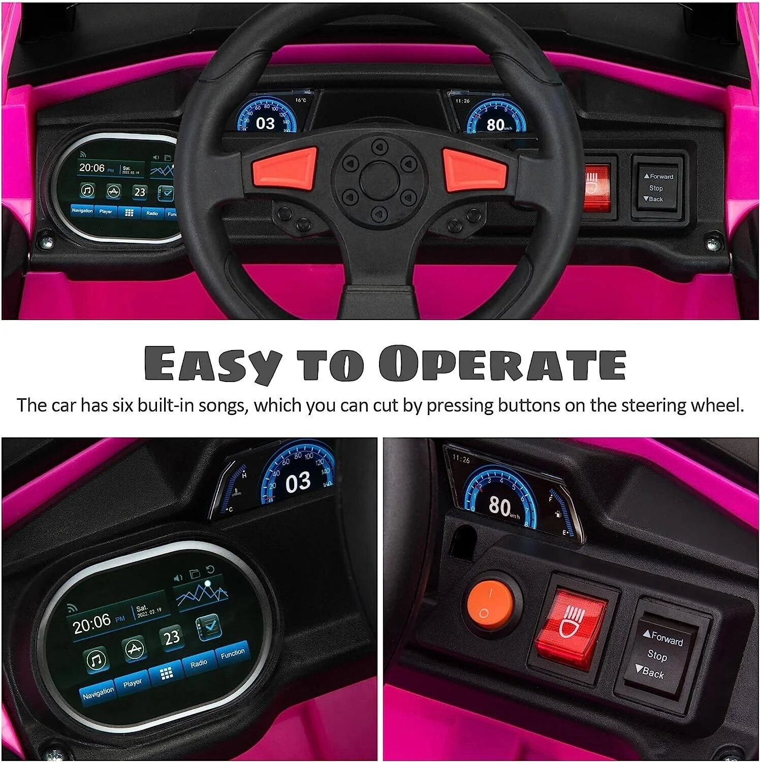 Electric Off-Road UTV Truck for Kids with Safety Belt and Light - 12V Ride-On Car - Image 2