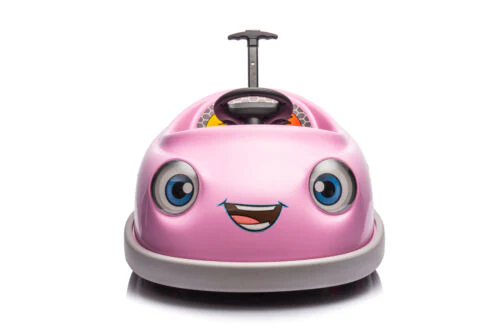 Electric Pink Bumper Car for Kids with Remote Control - 12V Toddler Vehicle