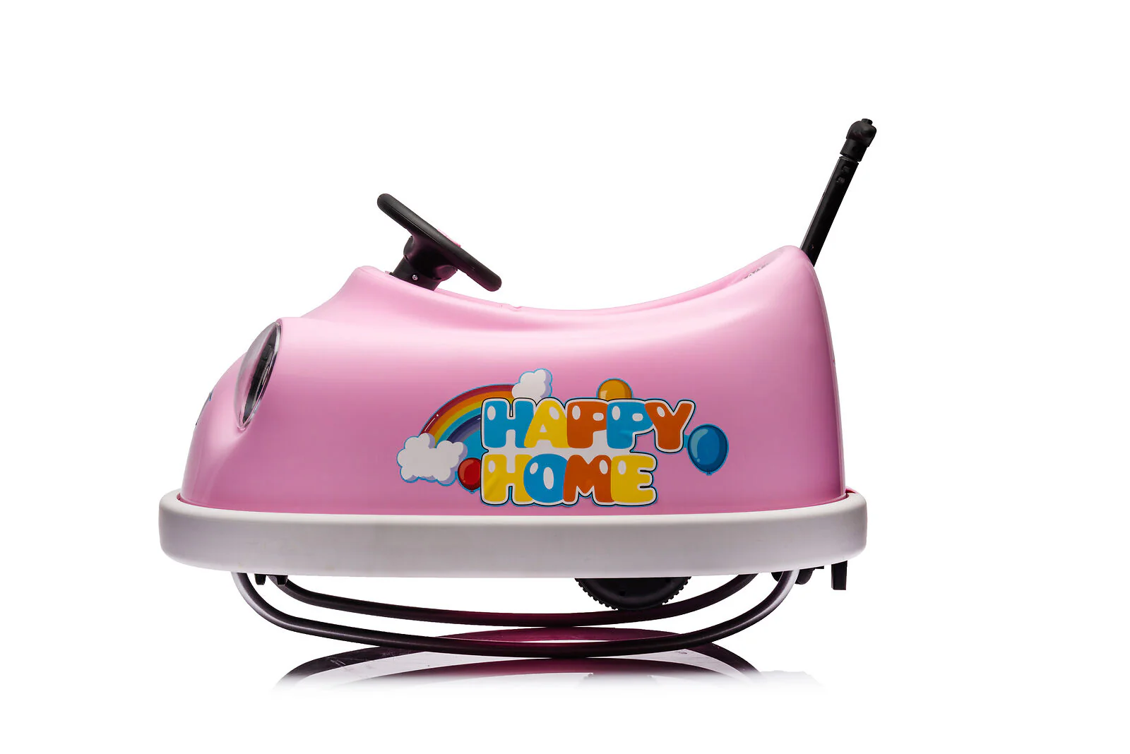 Electric Pink Bumper Car for Kids with Remote Control - 12V Toddler Vehicle - Image 10