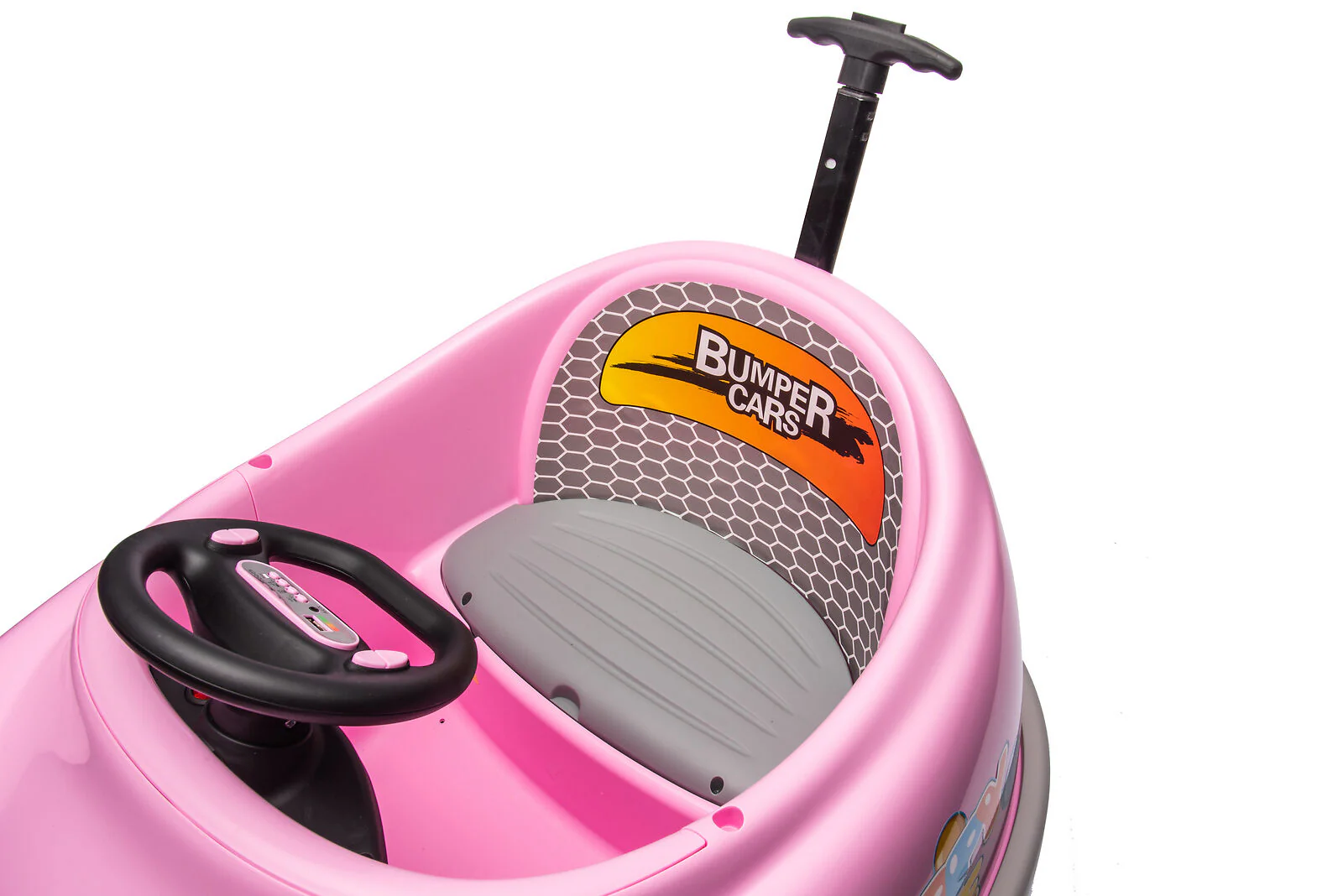 Electric Pink Bumper Car for Kids with Remote Control - 12V Toddler Vehicle - Image 16