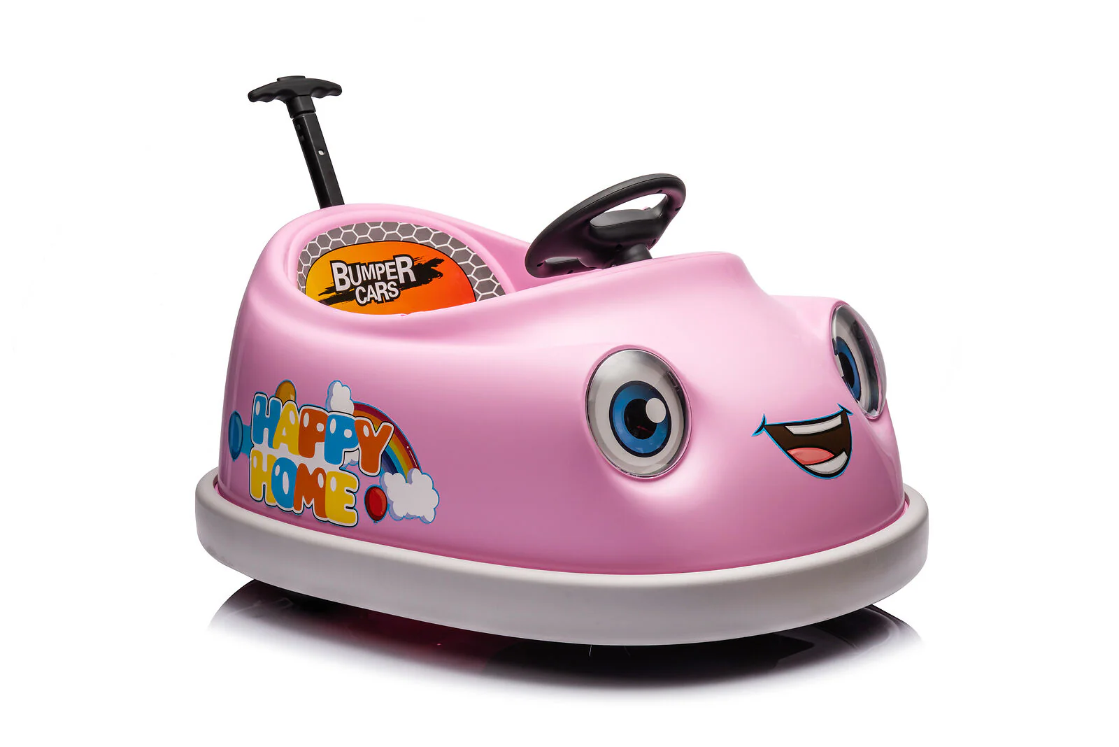 Electric Pink Bumper Car for Kids with Remote Control - 12V Toddler Vehicle - Image 2