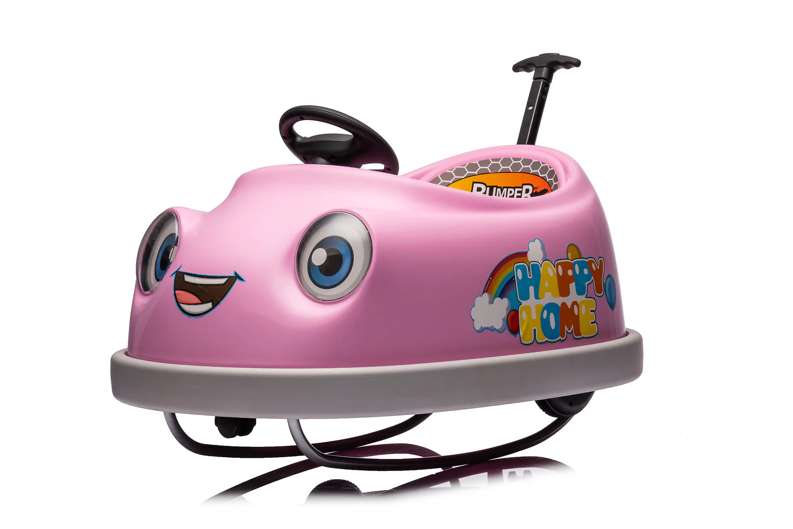 Electric Pink Bumper Car for Kids with Remote Control - 12V Toddler Vehicle - Image 22
