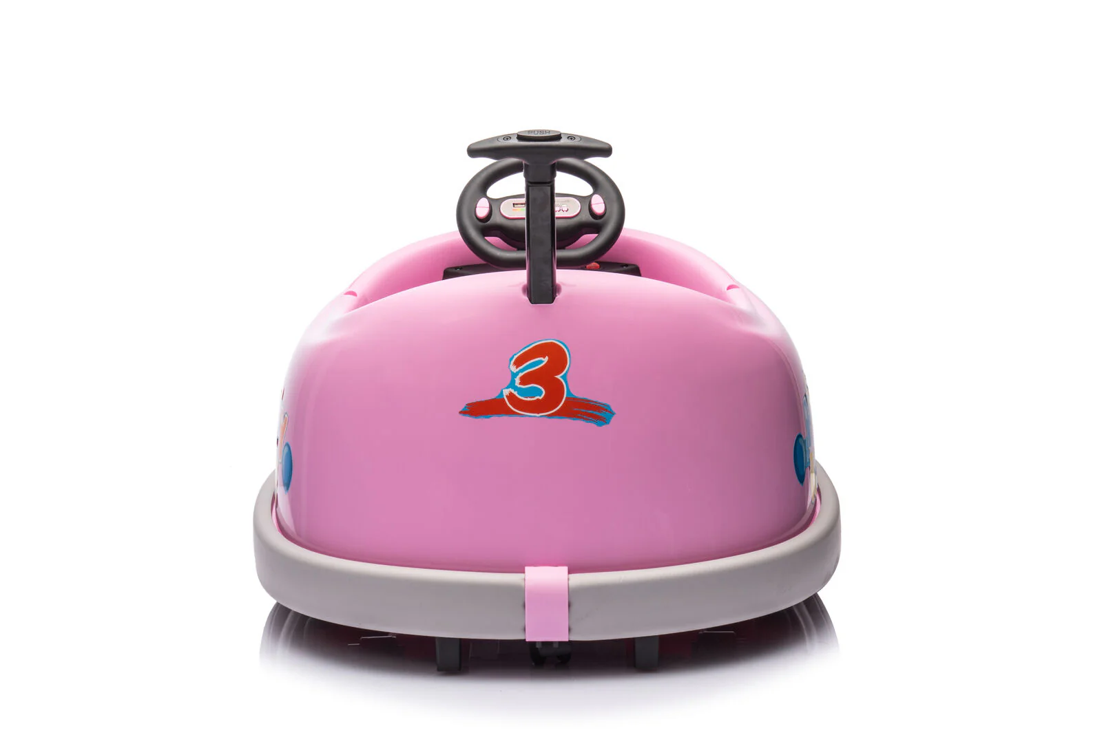 Electric Pink Bumper Car for Kids with Remote Control - 12V Toddler Vehicle - Image 23