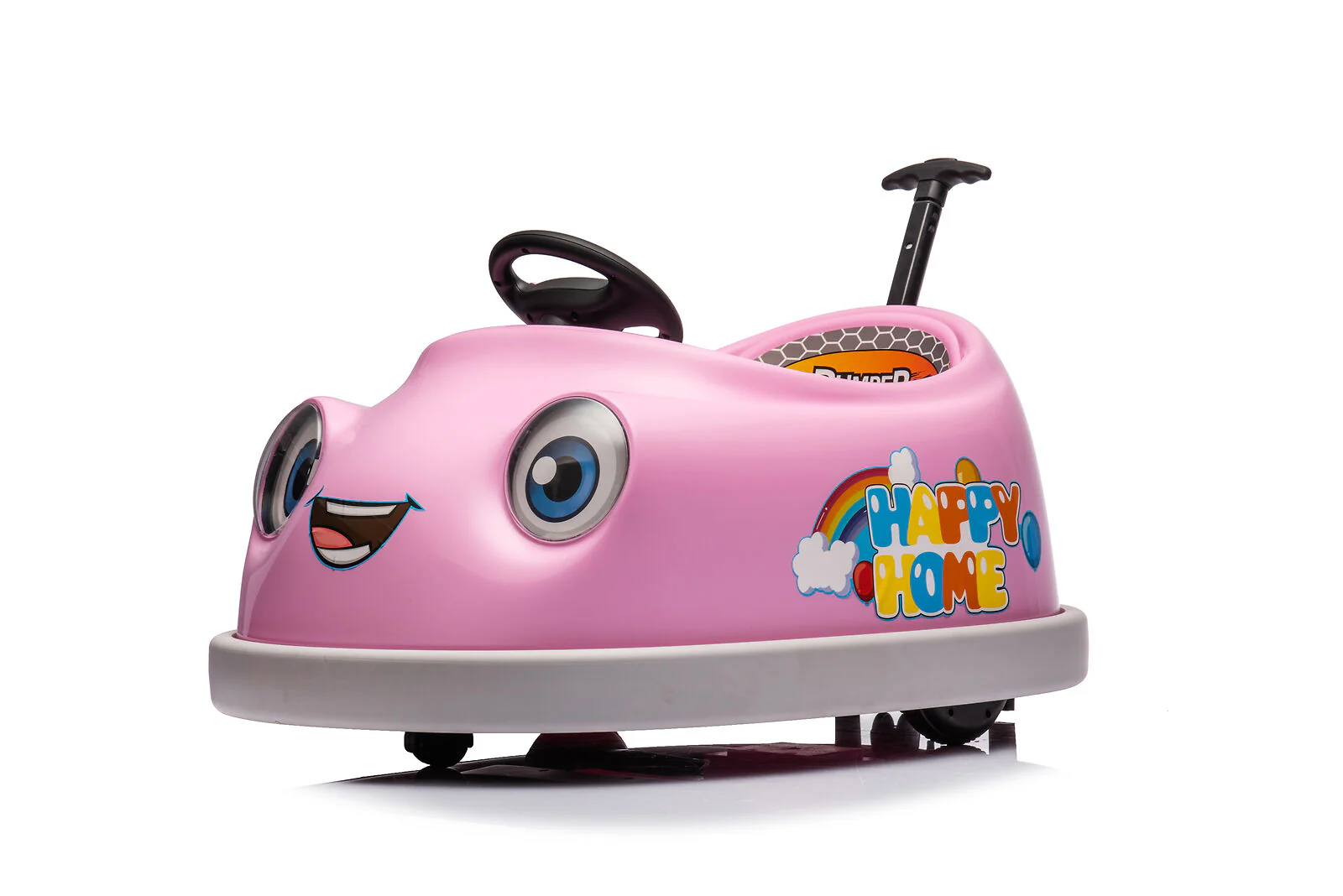 Electric Pink Bumper Car for Kids with Remote Control - 12V Toddler Vehicle - Image 24