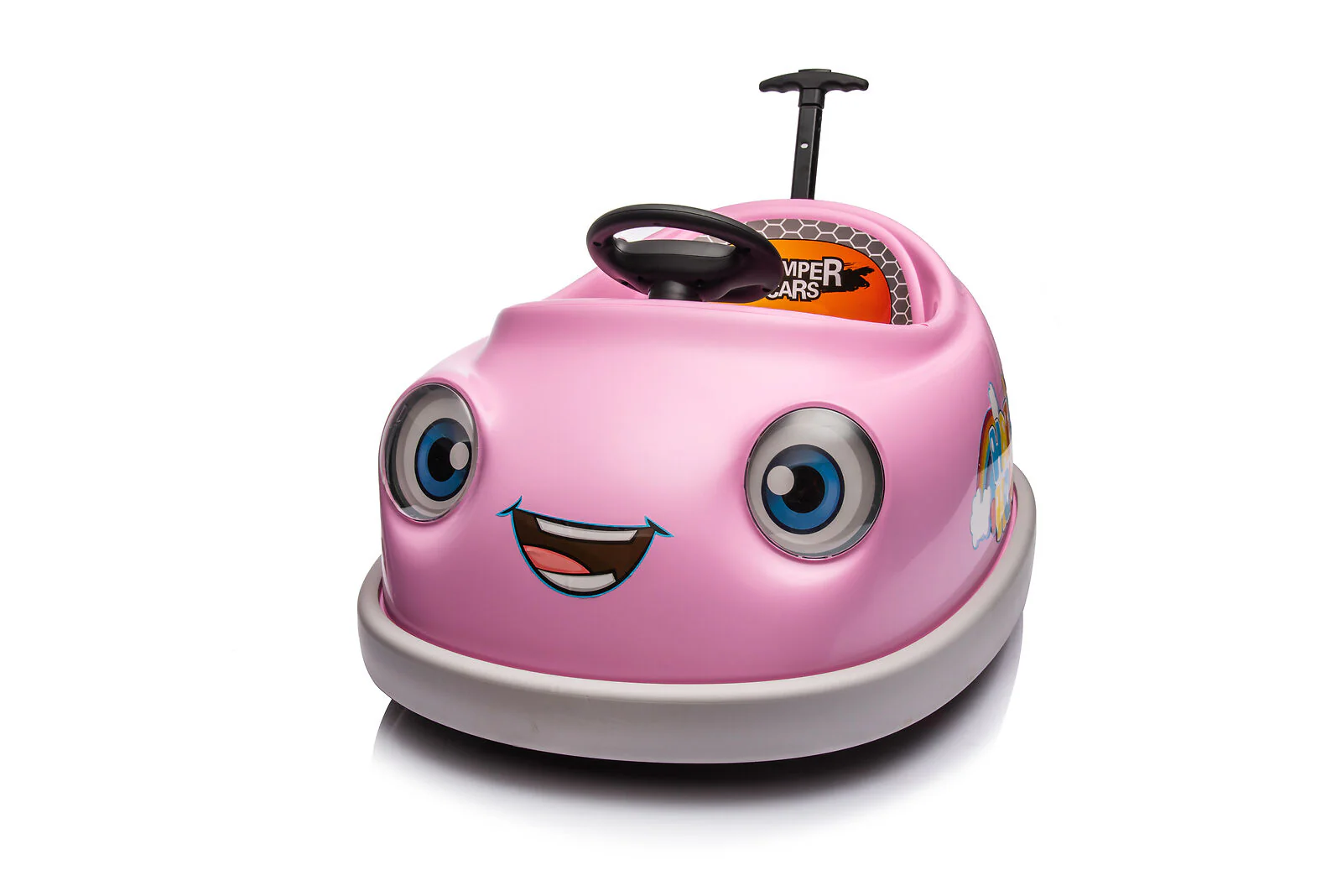Electric Pink Bumper Car for Kids with Remote Control - 12V Toddler Vehicle - Image 3