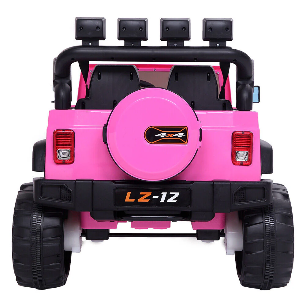 Electric Pink Jeep for Kids with Remote Control and Rechargeable Battery - 4 mph Speed - Image 6