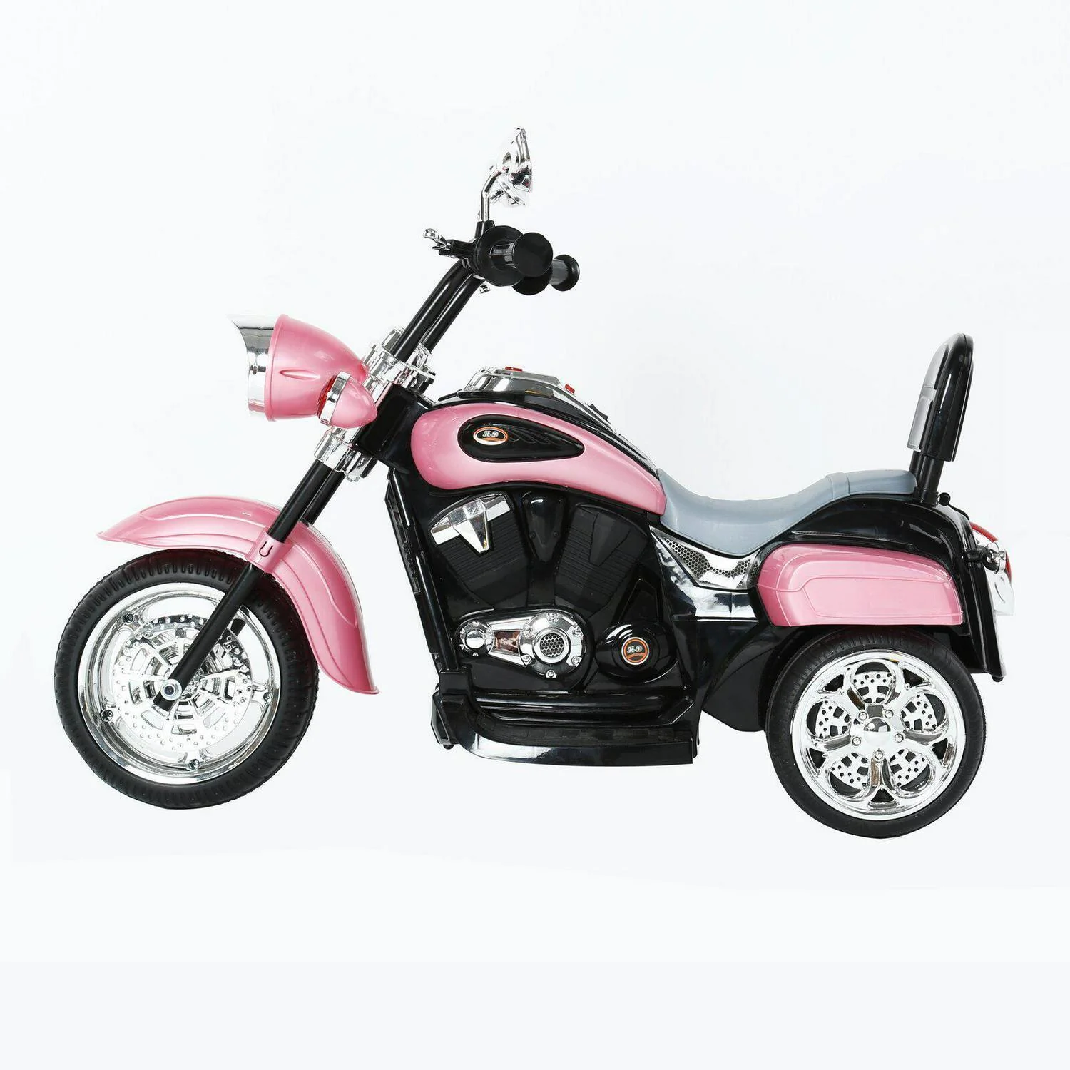 Electric Pink Motorcycle Ride-On Toy with MP3 Player - Suitable for Ages 2-4 Years - 6V 3-Wheel Design - Image 3