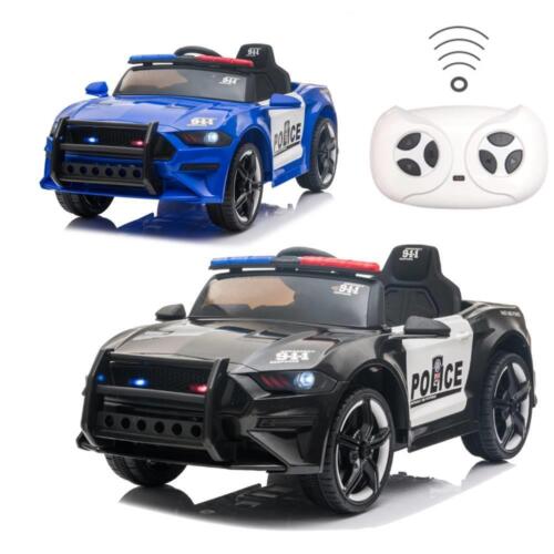 Electric Police Car Kids Ride On SUV Toy with Remote Control, Siren, and Flashing Lights - 12V - Image 2