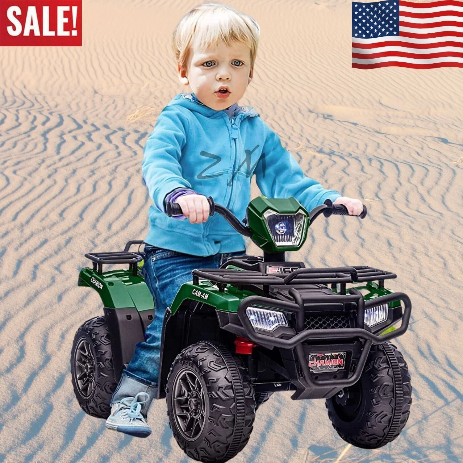 Electric Quad ATV Car for Kids 3-6 Years - 12V Battery Powered 4-Wheeler Truck - Image 3