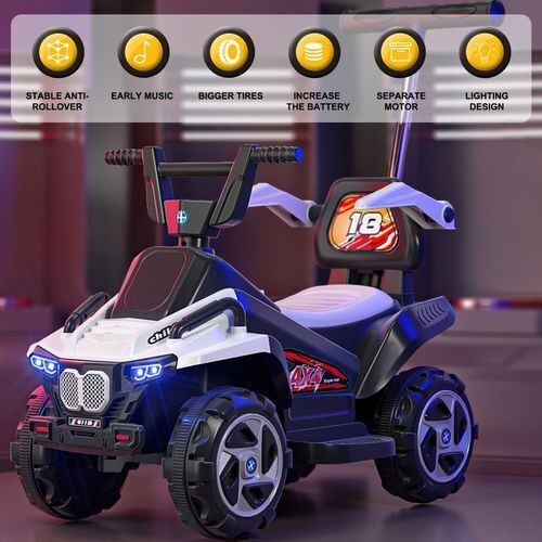 Electric Quad Car Toy for Kids Ages 2-4 with 6V Battery and 4 Wheels - Image 9