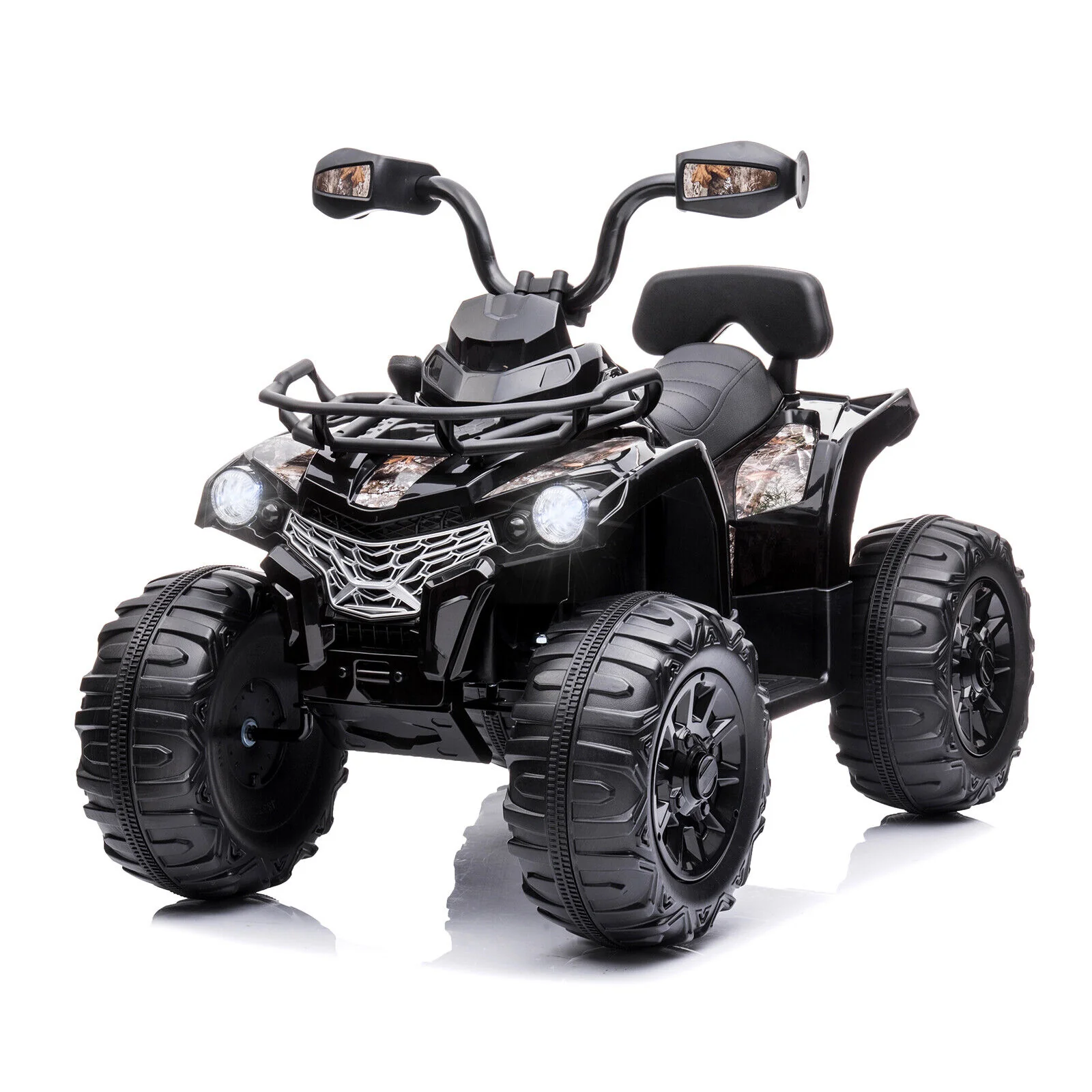 Electric Quad Ride-On Car for Kids with MP3 Player - 12V Battery Powered 4-Wheeler Truck