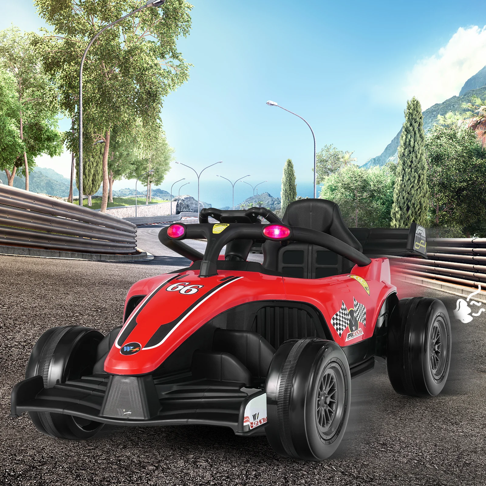 Electric Racing Truck for Kids with 2 Speeds, Remote Control, MP3 Player, and Lights - 12V - Image 27