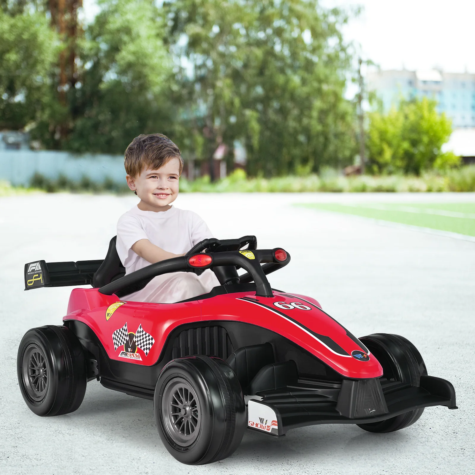 Electric Racing Truck for Kids with 2 Speeds, Remote Control, MP3 Player, and Lights - 12V - Image 28